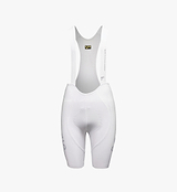 Dots Women's SuperFIT 2.0 Bib Short Reflective White - **The White SuperFIT bib shorts fit slightly larger than our standard SuperFIT sizing. If you are between sizes, we recommend sizing down.** Experience unparalleled comfort with SuperFIT 2.0 Cycling Bib Shorts, Pedla's most cherished bib shorts now upgraded, elevated by an advanced brace system for superior support and ventilation.