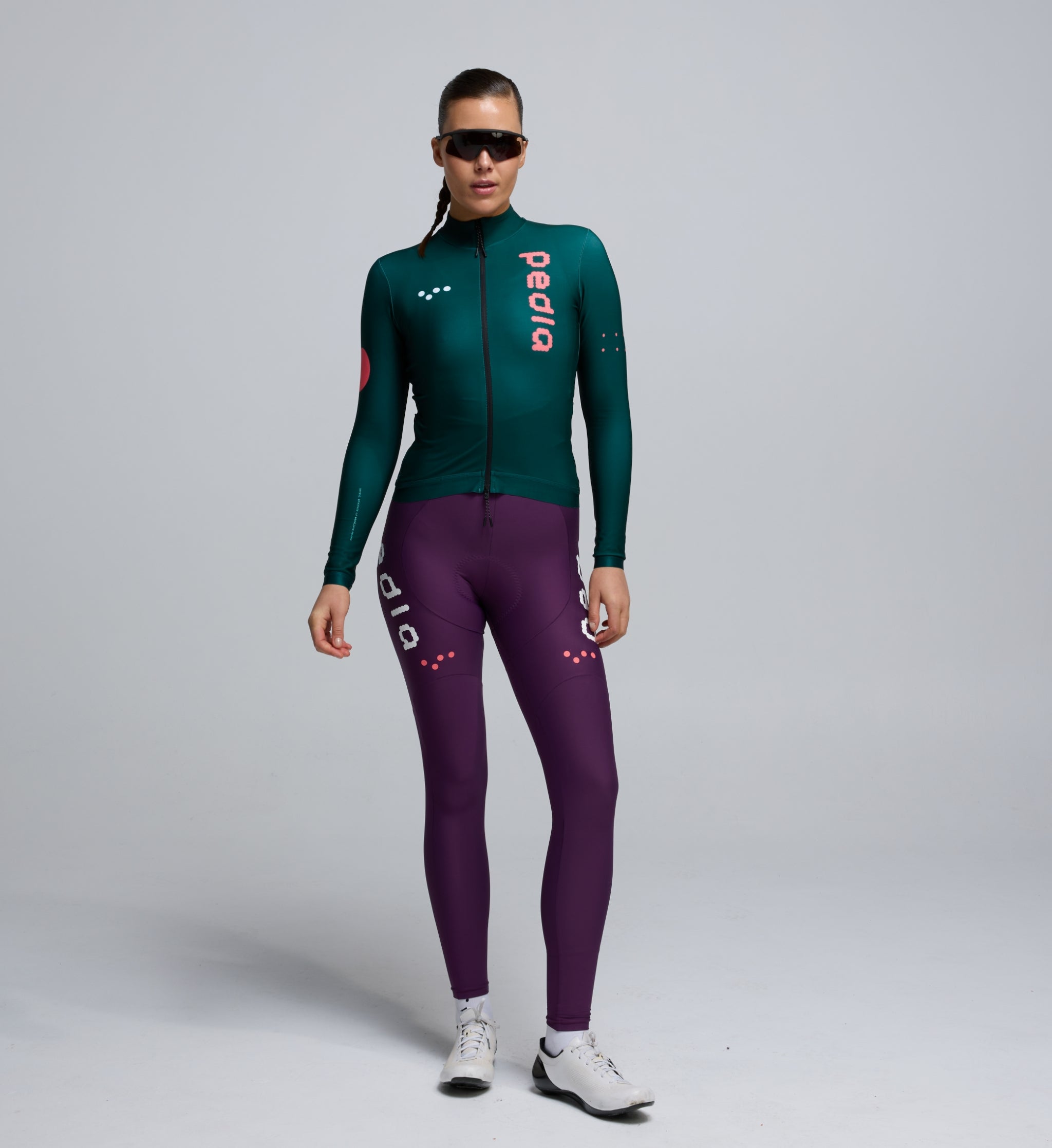 ★DOTOUT SPIN JERSEY 【美品!!】 Dots / Women's Thermal Long Sleeve Cycling Jersey – Pine