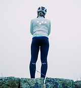 Women's SuperFLEECE 2.0 black thermal cycling bib tights, fleece-lined Italian Roubaix, breathable perforated back panel, lightweight brace, Elastic Interface Carbonium chamois, reflective logos, moisture-wicking for winter rides