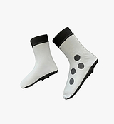 Pedla RideFLASH reflective cycling booties overshoes — silver Vizlite™ (26% glass microspheres) high-visibility shoe covers with velcro base strap, black cuff & sole, signature side detailing; visible over 1 km when illuminated for safer night riding