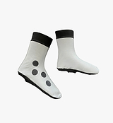 RideFLASH reflective cycling bootie/overshoe (Vizlite 26% glass) — high-visibility night-safety shoe cover with Pedla side detailing and Velcro base foot binding for road cycling