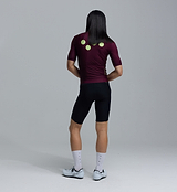 Men's Essentials BOLD Classic cycling jersey (fig) back view, performance road jersey, breathable SPF50 fabric, moisture-wicking, four-way stretch, ventilation panels, extended sleeves, low-cut collar and silicone hem gripper, LunaLUXE fit
