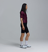 Essentials BOLD men's Classic cycling jersey (fig) side view — performance short-sleeve, LunaLUXE fit, SPF50 breathable, moisture-wicking, four-way stretch with side ventilation panels and silicone hem gripper