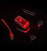 Project Flock Rear Light showcasing unique Biomotion Visibility for unmatched cyclist safety, alone view