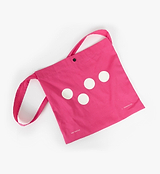 Pedla lightweight cotton cycling musette bag — open-top race feed bag with long crossbody strap for on-bike food, bottles and essentials, one‑hand access for feed zones