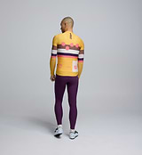 Rear view of the Men's Classic Jersey in Sunflower – silicone gripper secures fit during long rides