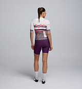 Pedla cycling Heritage Women's Classic Cycling Jersey RideKnit back view breathable moisture wicking