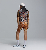 Heritage Men's Classic LITE cycling gilet, grey checkers — lightweight, packable windproof & water-resistant front, breathable mesh back, recycled fabric, 3 reinforced rear pockets, SAB two-way zipper, 2.5cm silicone hem and reflective details; ideal for commuting, training, road rides and racing.