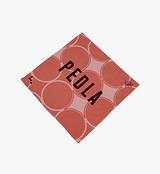 Heritage unisex bandana — Gothic Rose rust-pink circular print, PEDLA-branded lightweight breathable scarf accessory for sun protection, styling and outdoor wear