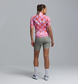 Heritage Women's LITE cycling gilet, pastel checkers — lightweight, packable women's road cycling vest with windproof water‑resistant front, breathable mesh back, silicone hem, reflective trim and 3 rear pockets.