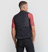 Elements Insulated Cycling Gilet / Vest - Black, Mens sizing, road, commuting, gravel riding, YKK Vislon zipper, packable pocket, DWR C6 treatment