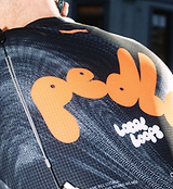 LOCAL LOOPS Men's Pro Air Gravel Suit Bubble Ink Close Up