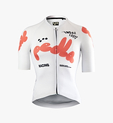 Pedla cycling LOCAL LOOPS Women's Pro Pursuit 2.0 Jersey Bubble White silo shot pockets reflective italian fabric