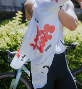 Pedla cycling LOCAL LOOPS Women's Pro Pursuit 2.0 Jersey Bubble White front view pockets reflective italian fabric
