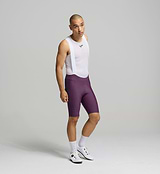 Side profile of the Men's SuperFIT 2.0 Cycling Bib Shorts, highlighting the advanced brace system for superior support and ventilation.