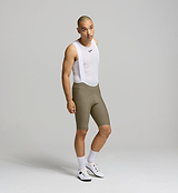 Side profile of the Men's SuperFIT 2.0 Cycling Bib Shorts, highlighting the advanced brace system for superior support and ventilation.
