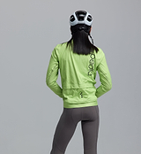 Men's PRO Deflect 2.0 high-visibility glow green cycling jacket — waterproof breathable 20K Italian 3-layer laminate, windproof, reflective logos, concealed chest pocket, three rear pockets, lightweight technical cycling shell