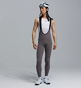 Men's PRO SuperFIT Air cycling bib tights in battleship grey — ultra-light Italian stretch-woven fabric, 4-way stretch high-compression fit, Elastic Interface 8+ hour chamois, breathable perforated back panel, flatlock seams, UPF 50+, iridescent reflective logos and small stash pocket; performance road bib for long-distance and racing