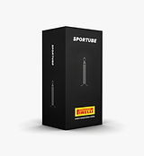 Pirelli SporTUBE 700x32-40C butyl inner tube — 150g lightweight road & commuter tube with 48mm Presta silver valve, compatible with disc and rim brakes