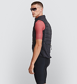 Elements Insulated Cycling Gilet / Vest - Black, Mens sizing, road, commuting, gravel riding, YKK Vislon zipper, packable pocket, DWR C6 treatment