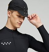 Core Cycling Cap - Black | Perfect for cafe stop | Keywords: cycling cap, black, cafe stop