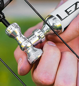 Lezyne Control Drv Co2 - Black, durable dispenser with control valve operation for easy inflation.
