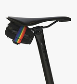Skingrowsback Plan B Micron Saddle Bag - Rainbow, water resistant, compact design.
