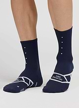 Lightweight Socks Navy - Introducing the latest in lightweight sock technology: Our Pedla sock is highly breathable with active performance wicking technology for maximum moisture management & temperature control - ideal for hot summer days. Constructed from a Nylon + Coolmax® core spun covered Lycra® containing unsurpassed moisture management and sport stability.