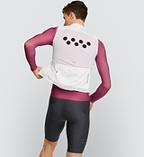 Core Men's Classic Cycling Gilet Vest - White, flexible protection for changing weather conditions.