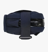 Plan B Micron navy under-saddle bike bag, compact water-resistant 1000D nylon saddlebag with PU-coated YKK zip, 25mm magnetic strap, internal elastic loops for multi-tool, CO2 canister and spare tube, 0.48L, Made in Australia