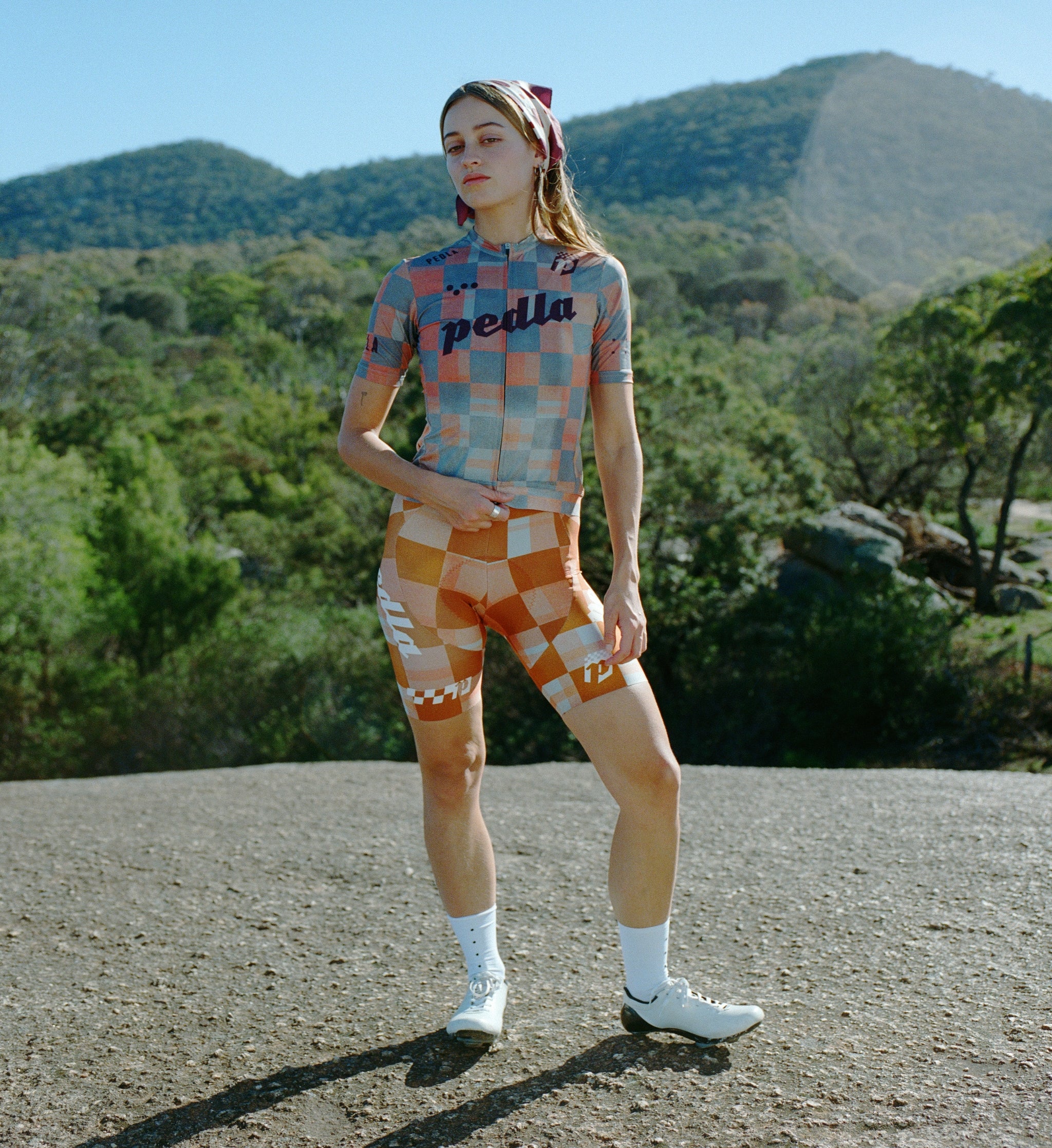 【Women's】pedla Bib Short ペドラ ビブショーツ XS Women's SuperFIT 2.0 cycling bib shorts Amber Orange