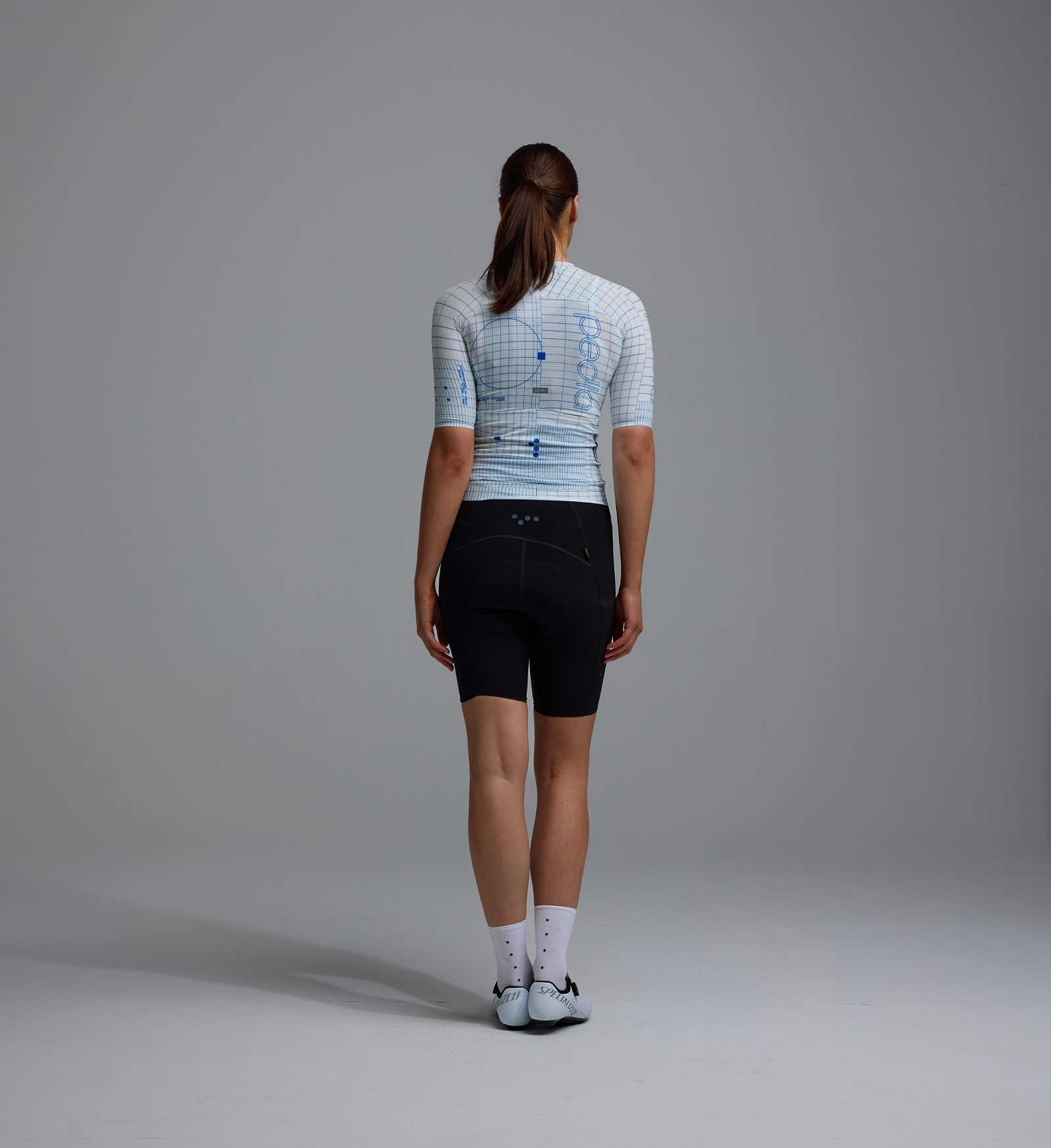 Women's Pro Pursuit 3.0 cycling jersey Grid White race fit