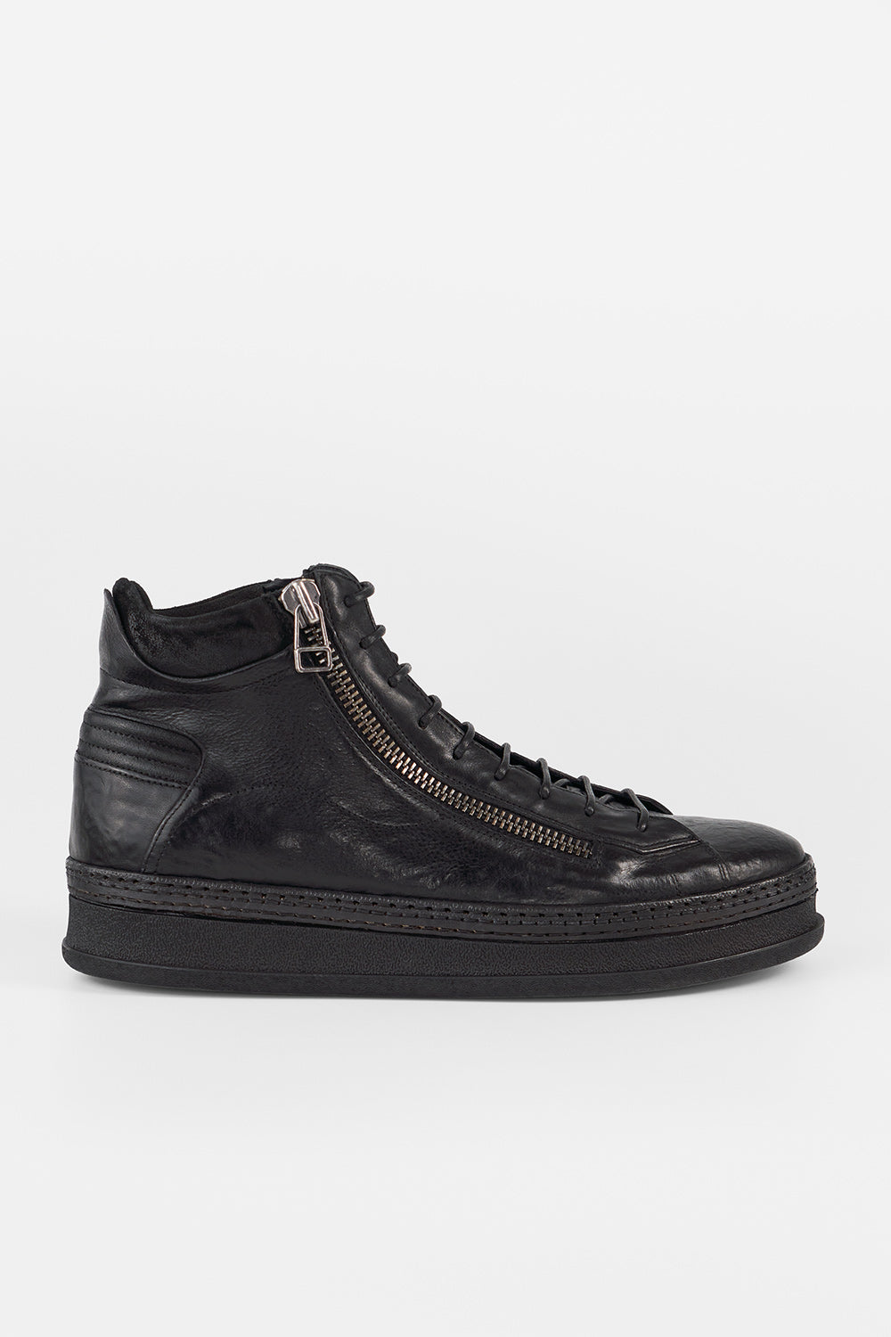 COLE black welted high sneakers | untamed street – UNTAMED  display picture 1