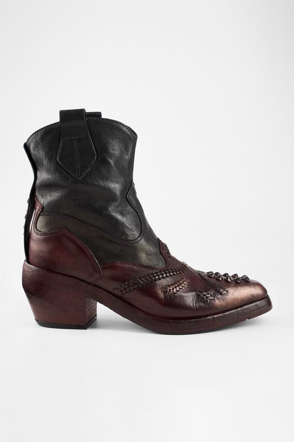 JOLENE black & wine embellished texan boots | untamed street UNTAMED STREET JOLENE black & wine embellished texan boots | untamed street UNTAMED STREET