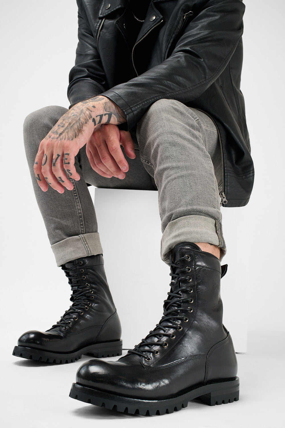 CAMDEN black military boots | untamed street – UNTAMED STREET display picture 1