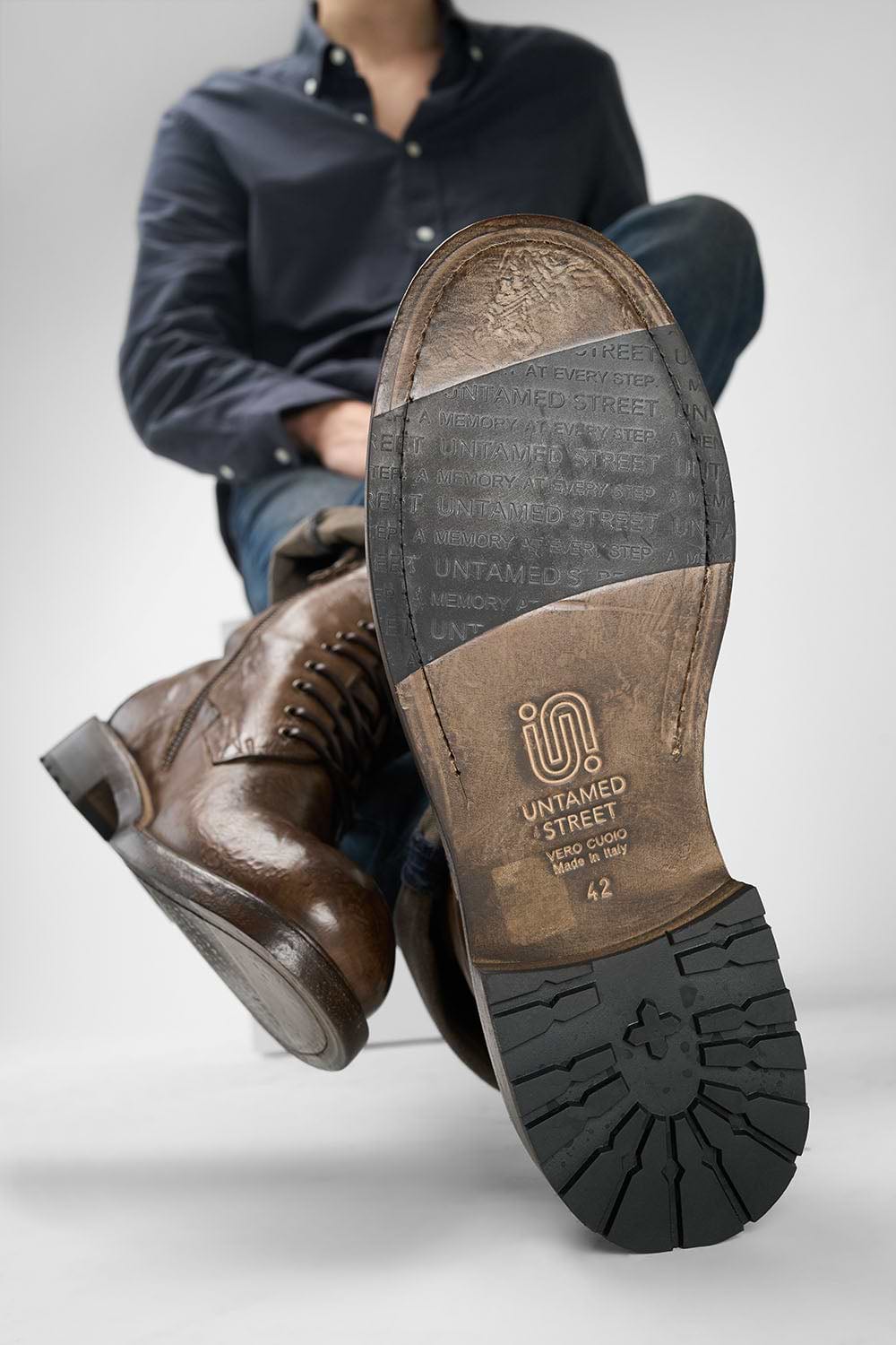 CURZON brown military boots | untamed street – UNTAMED STREET display picture 2
