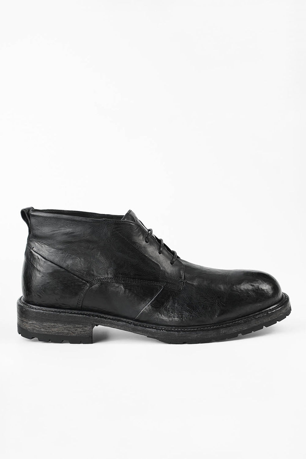 P&W New York Mens Chukka Boots 7080 Black Leather‎ Lace Up Pull Tab EUR 43 9 Amazon.com | Nunn Bush Men main image 3