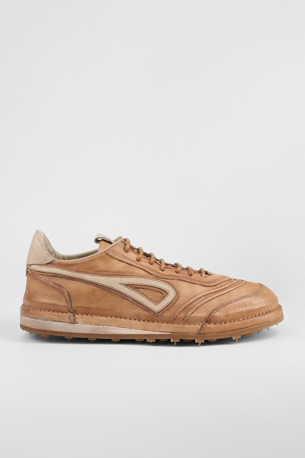WYRE desert-tan nappa sneakers.