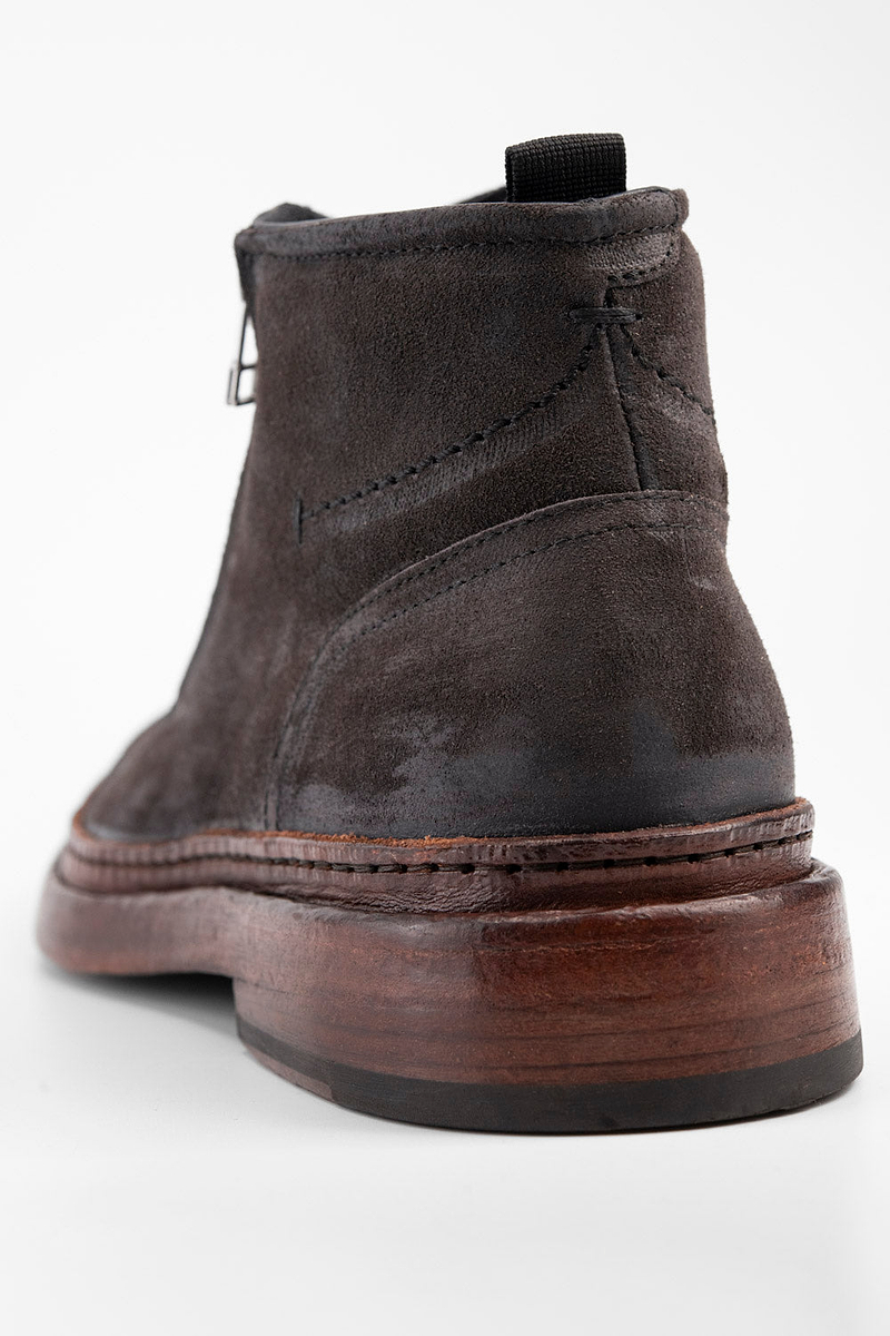 YORK grey suede welted chukka boots | untamed street  display picture 2