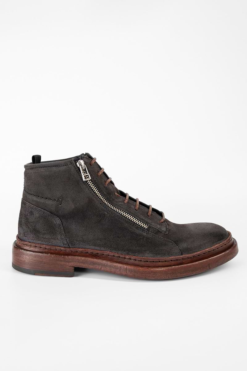 YORK grey suede welted chukka boots | untamed street  display picture 1