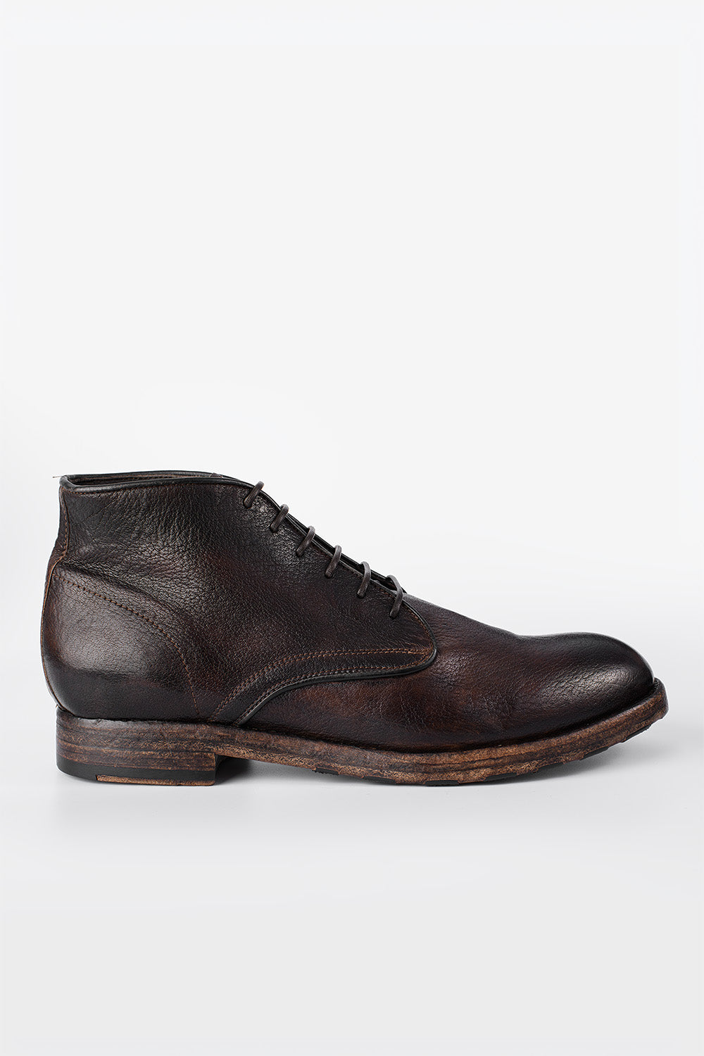 UNTAMED STREET Men Brown Buffalo-Leather Chukka Boots ASTON
