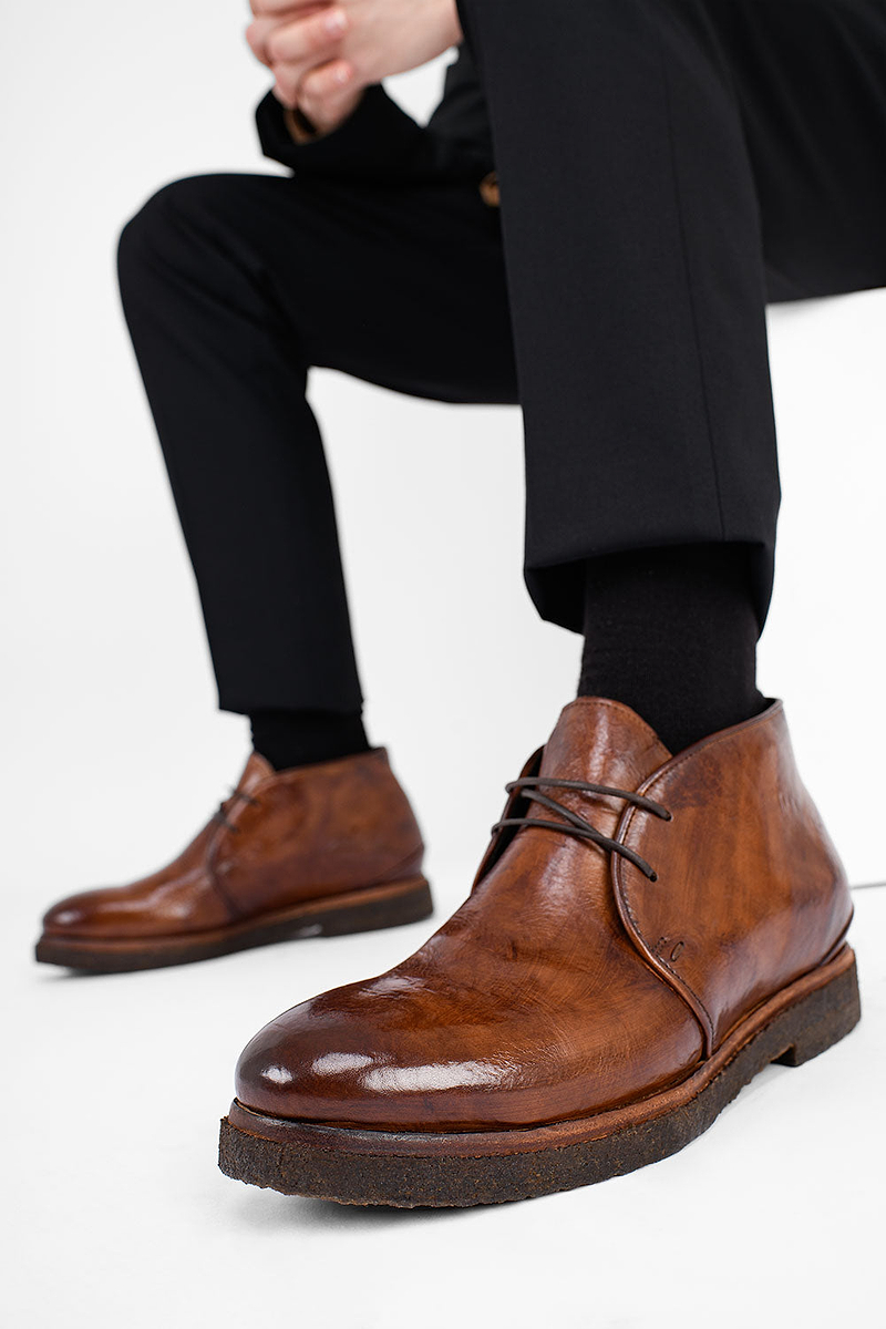 BROMPTON rich-brown chukka boots | untamed street – UNTAMED 