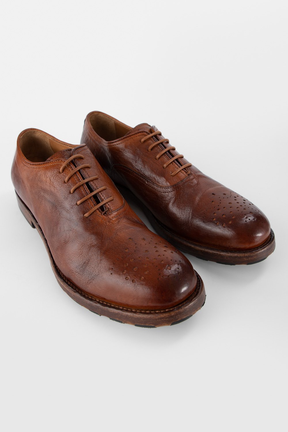 ASTON terra-brown oxford shoes.