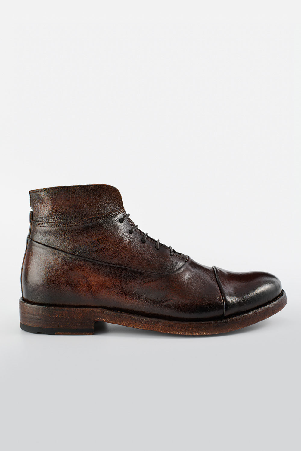 UNTAMED STREET Men Brown Buffalo-Leather Chukka Boots SLOANE