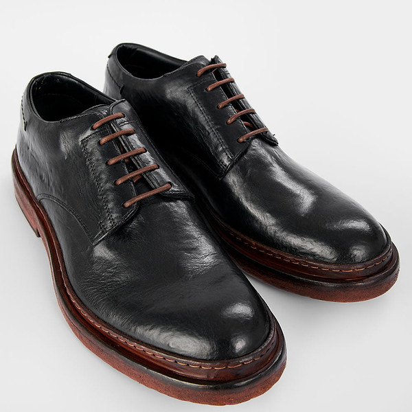 YORK black welted derby shoes | untamed street – UNTAMED STREET display picture 1