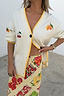 Thumbnail for Cream Fruit Martha Cardigan
