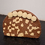 Thumbnail for Jaden Beaded Clutch Bag featuring brown and cream patterned beads and statement cream crochet pom-poms.