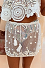 Shell Embellished Skirt