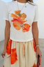 Blurred Floral Slim T-Shirt