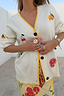 Cream Fruit Martha Cardigan